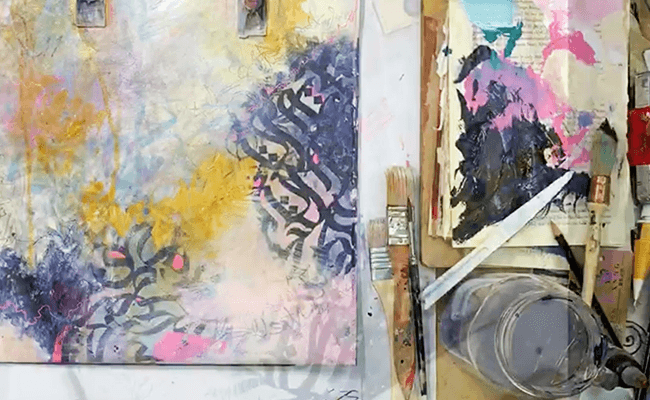 Visual Arts Class – Mixed media Tote Bag