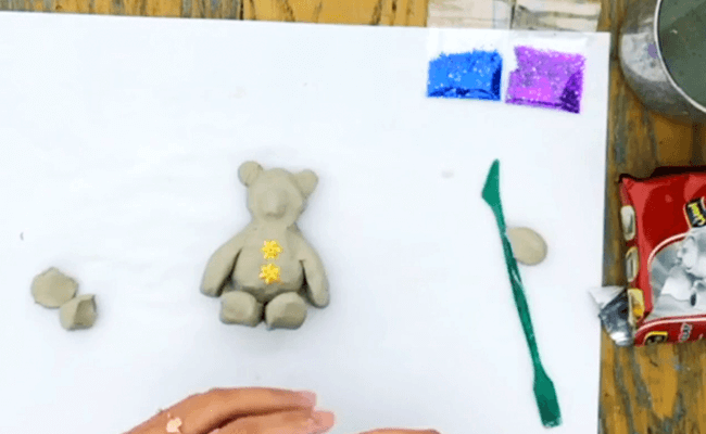 Art Explorations – Clay Teddy Bear