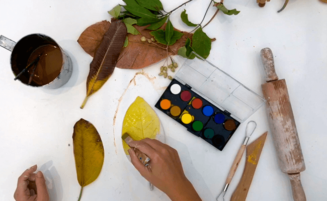 Art Explorations – Salt Dough Leaves