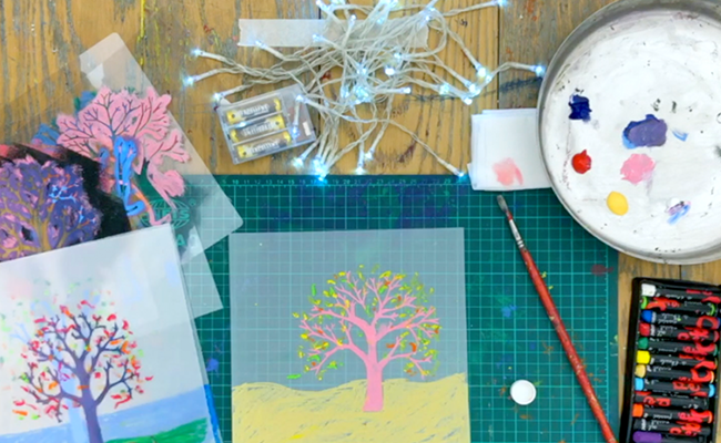 Art Explorations – Illuminated Tree